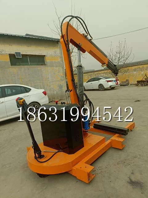 三地门乡自卸车厢随车吊 自制轮式四不像起重机 四驱平板吊 5吨 贵盛